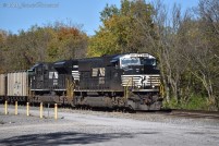 NS 1847 waits for clearance into Danville Yard at the Faulkner Road crossing